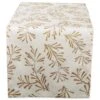 DII® 108" Metallic Holly Leaves Table Runner