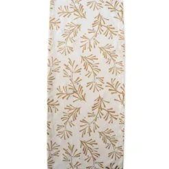 DII® 108" Metallic Holly Leaves Table Runner -Michaels Store D540102S 4