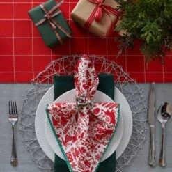 DII® 72" Christmas Woods Embellished Table Runner -Michaels Store D540103S 10