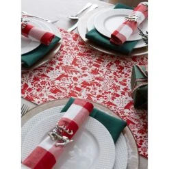 DII® 72" Christmas Woods Embellished Table Runner -Michaels Store D540103S 5