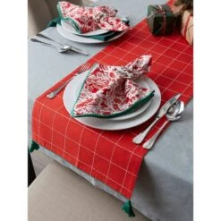 DII® 72" Christmas Woods Embellished Table Runner -Michaels Store D540103S 8
