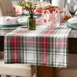 DII® 72" Christmas Plaid Table Runner -Michaels Store D540108S 6