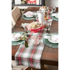 DII® 72" Christmas Plaid Table Runner -Michaels Store D540108S 9