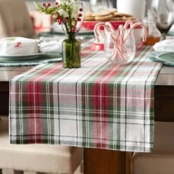 DII® 108" Christmas Plaid Table Runner -Michaels Store D540109S 6