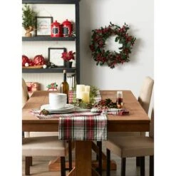 DII® 108" Christmas Plaid Table Runner -Michaels Store D540109S 8