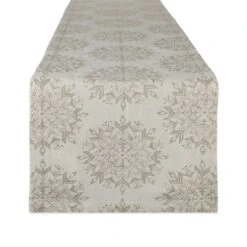 DII® 72'' Winter Sparkle Jacquard Table Runner