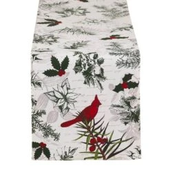 DII® 72'' Holiday Botanical Printed Table Runner