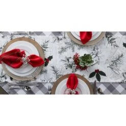 DII® 72'' Holiday Botanical Printed Table Runner -Michaels Store D540129S 6