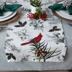 DII® 72'' Holiday Botanical Printed Table Runner -Michaels Store D540129S 7