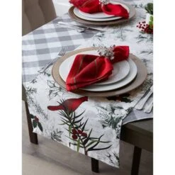 DII® 72'' Holiday Botanical Printed Table Runner -Michaels Store D540129S 8