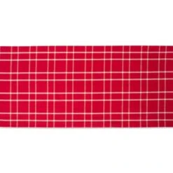 DII® 108" Holly Berry Plaid Table Runner 11 DII® 108" Holly Berry Plaid Table Runner -Michaels Store D540138S 3