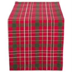 DII® 72" Tartan Holly Plaid Table Runner