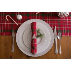DII® 72" Tartan Holly Plaid Table Runner -Michaels Store D540139S 4