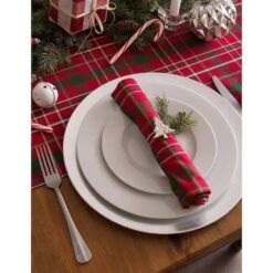 DII® 72" Tartan Holly Plaid Table Runner -Michaels Store D540139S 5