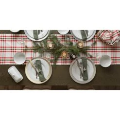 DII® 72" Jolly Tree Collection Nutcracker Plaid Table Runner 15 DII® 72" Jolly Tree Collection Nutcracker Plaid Table Runner -Michaels Store D540144S 10