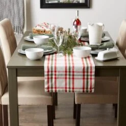 DII® 72" Jolly Tree Collection Nutcracker Plaid Table Runner 10 DII® 72" Jolly Tree Collection Nutcracker Plaid Table Runner -Michaels Store D540144S 6