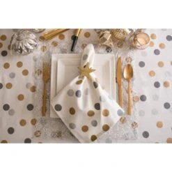 DII® 84" Metallic Confetti Tablecloth -Michaels Store D540164S 3