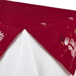 DII® 40" Embroidered Snowman Table Topper -Michaels Store D540169S 2