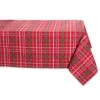 DII® 52" Tartan Holly Plaid Tablecloth