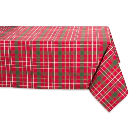 DII® 52" Tartan Holly Plaid Tablecloth 1 DII® 52" Tartan Holly Plaid Tablecloth