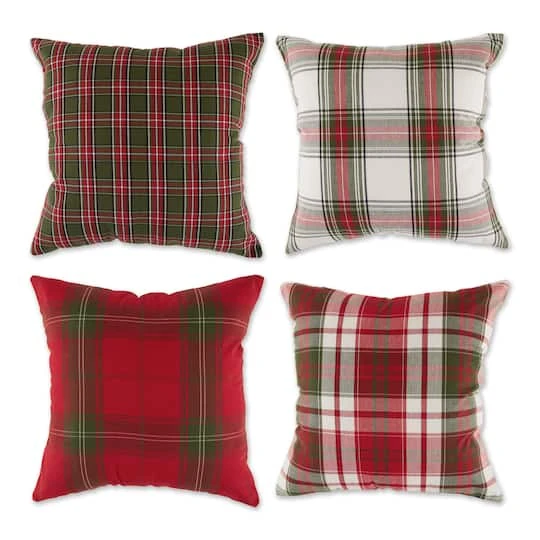 DII® Traditional Christmas Plaid Pillow Cover Set 1 DII® Traditional Christmas Plaid Pillow Cover Set