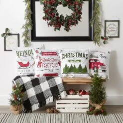 DII® Christmas Prints Pillow Cover Set 22 DII® Christmas Prints Pillow Cover Set -Michaels Store D540194S 10