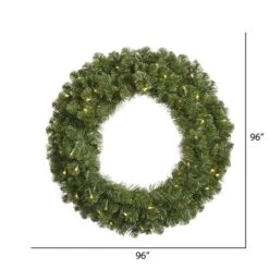 96" Warm White LED Grand Teton Wreath -Michaels Store D575183S 3