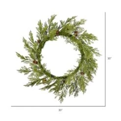 30" Cedar & Pinecone Wreath -Michaels Store D575211S 2