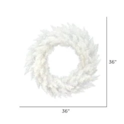 36" Sparkle White Spruce Wreath -Michaels Store D575224S 4