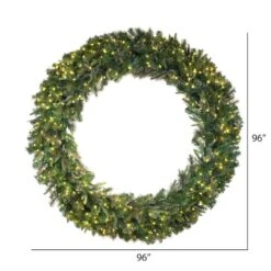 96" Warm White Dura-Lit® LED Cashmere Pine Wreath 9 96" Warm White Dura-Lit® LED Cashmere Pine Wreath -Michaels Store D575227S 5