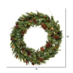 36" Cibola Mixed Berry Wreath -Michaels Store D575236S 3