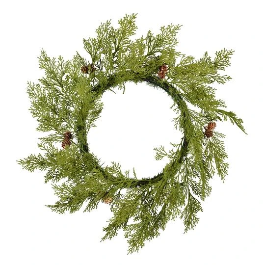 24" Cedar Pinecone Wreath 2 24" Cedar Pinecone Wreath - Image 2