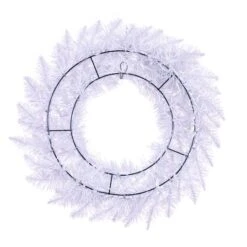 24" Sparkle White Spruce Wreath -Michaels Store D575242S 3