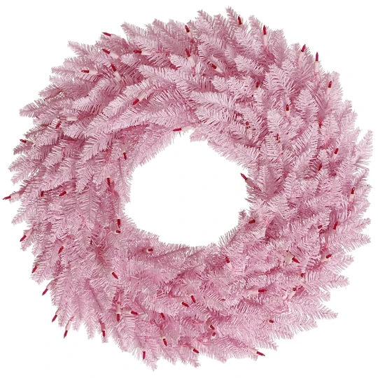 36" Pink Fir Wreath 1 36" Pink Fir Wreath
