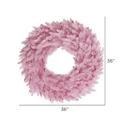36" Pink Fir Wreath 5 36" Pink Fir Wreath -Michaels Store D575259S 2