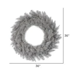 36" Platinum Fir Wreath -Michaels Store D575278S 3