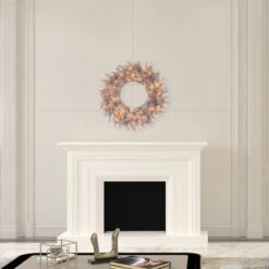 30" Pre-Lit Platinum Fir Artificial Christmas Wreath, Clear Dura-lit Incandescent Lights 7 30" Pre-Lit Platinum Fir Artificial Christmas Wreath, Clear Dura-lit Incandescent Lights -Michaels Store D575292S 2