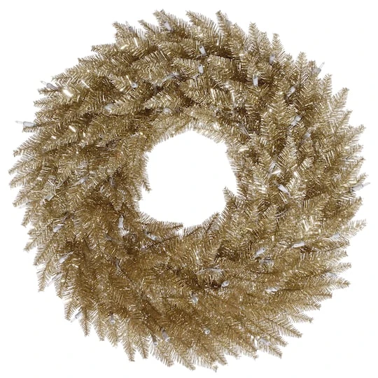 48" Unlit Champagne Fir Artificial Christmas Wreath 2 48" Unlit Champagne Fir Artificial Christmas Wreath - Image 2