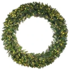 84" Pre-Lit Cashmere Pine Wreath, Warm White Dura-Lit® LED Lights