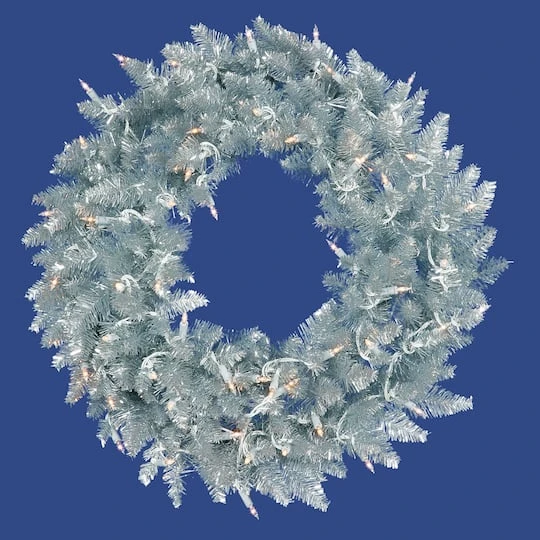 30" Unlit Silver Fir Artificial Christmas Wreath 2 30" Unlit Silver Fir Artificial Christmas Wreath - Image 2