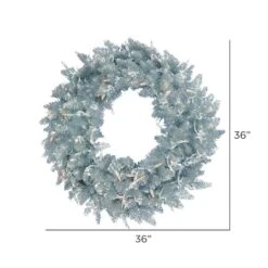 36" Pre-Lit Silver Fir Artificial Christmas Wreath, Warm White Dura-Lit LED Lights 9 36" Pre-Lit Silver Fir Artificial Christmas Wreath, Warm White Dura-Lit LED Lights -Michaels Store D575344S 4