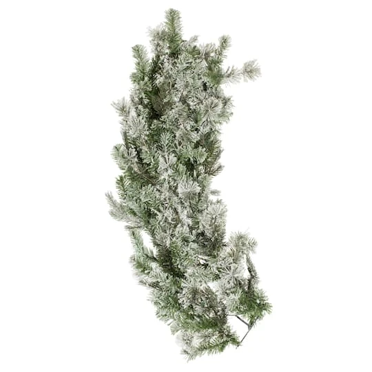 60" Pre-Lit Flocked Kiana Artificial Christmas Wreath, Warm White Dura-Lit® LED Mini Lights 4 60" Pre-Lit Flocked Kiana Artificial Christmas Wreath, Warm White Dura-Lit® LED Mini Lights - Image 4