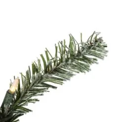 60" Pre-Lit Flocked Kiana Artificial Christmas Wreath, Warm White Dura-Lit® LED Mini Lights 13 60" Pre-Lit Flocked Kiana Artificial Christmas Wreath, Warm White Dura-Lit® LED Mini Lights -Michaels Store D575351S 6