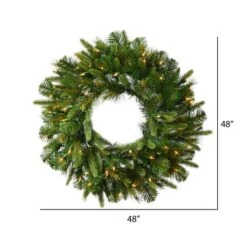 48" LED Cashmere Artificial Christmas Wreath -Michaels Store D575353S 2
