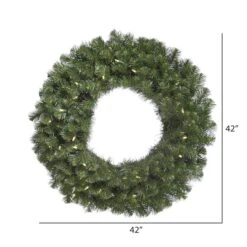 42" Warm White LED Lights Douglas Fir Artificial Christmas Wreath 5 42" Warm White LED Lights Douglas Fir Artificial Christmas Wreath -Michaels Store D575356S 2