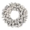 36" Frosted Silver Artificial Christmas Wreath
