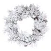 24" Flocked Atka Pine Artificial Christmas Wreath