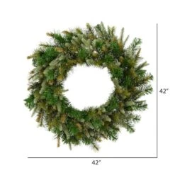 42" Cashmere Pine Artificial Christmas Wreath 7 42" Cashmere Pine Artificial Christmas Wreath -Michaels Store D575394S 3