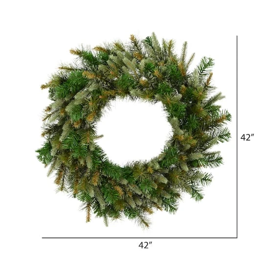 42" Cashmere Pine Artificial Christmas Wreath 4 42" Cashmere Pine Artificial Christmas Wreath - Image 4