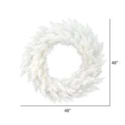 48" Sparkle White Spruce Christmas Wreath 10 48" Sparkle White Spruce Christmas Wreath -Michaels Store D575440S 3